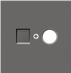 Donel R98 матовый шоколад накладка для розеток TV, TV/SAT, серия DA - фото