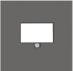 Donel R98 матовый шоколад накладка стандарта TAE для розеток USB, HDMI, Аудио, серия DA - фото