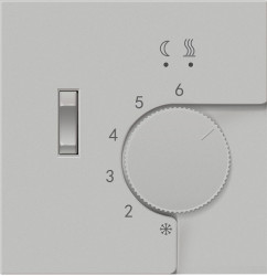 Donel R98 матовый серый накладка для регулятора тёплого пола DTEF231, серия DA - фото