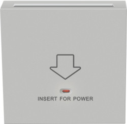 Donel R98 матовый серый накладка для карточного выключателя, серия DA - фото