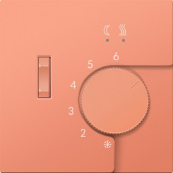 Donel R98 матовый коралл накладка для регулятора температуры пола DTEF231, серия DA - фото