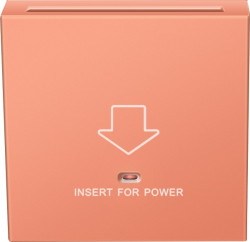 Donel R98 матовый коралл накладка для карточного выключателя, серия DA - фото