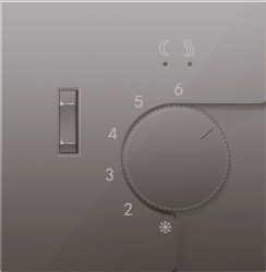 Donel R98 Сталь накладка для регулятора температуры пола DTEF231, серия DA - фото