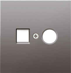 Donel R98 Сталь накладка для розеток   RJ45+SAT, 2-я, серия DA - фото