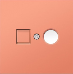 Donel R98 матовый коралл накладка для розеток TV, TV/SAT, серия DA - фото