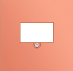 Donel R98 матовый коралл накладка стандарта TAE для розеток USB, HDMI, Аудио, серия DA - фото