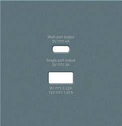 Donel R98 матовый изумруд накладка для розеток USB A+C, серия DA - фото