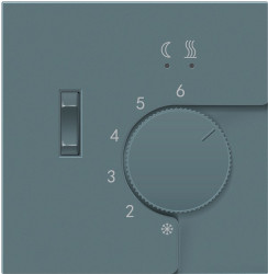 Donel R98 матовый изумруд накладка для регулятора тёплого пола DTEF231, серия DA - фото