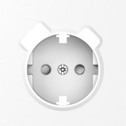 Donel S08 глянцевый  белый накладка для розетки Schuko с зарядным устройством USB A+C,  со шторками 16A 250 В~,серия DB - фото