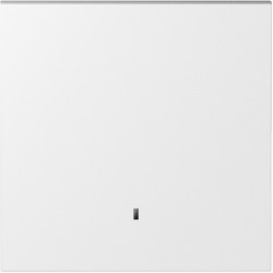 Donel S08 матовый белый клавиша для перекрёстного переключателя 1-я с подсветкой, серия DB - фото