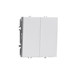 Donel S08 матовый белый клавиша для перекрёстного переключателя 2-я, серия DB - фото