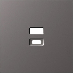 Donel S08 матовый титан накладка для розеток USB, серия DB - фото