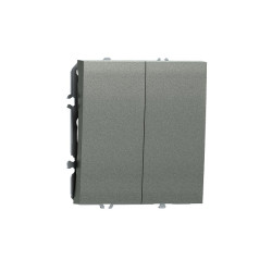 Donel S08 матовый титан клавиша для перекрёстного переключателя 2-я, серия DB - фото