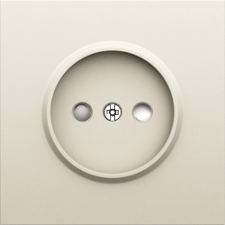 Donel S08 слоновая кость накладка для розетки без заземления, со шторками 16A 250 В~,серия DB - фото