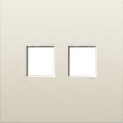 Donel S08 слоновая кость накладка 2-я для розеток RJ45,TV,SAT , серия DB - фото