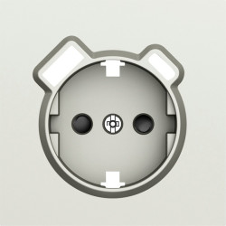 Donel S08 шампань накладка для розетки Schuko с зарядным устройством USB A+C,  со шторками 16A 250 В~,серия DB - фото