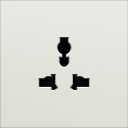 Donel S08 шампань накладка для  розетки мультистандарт, со шторками 16A 250 В~,серия DB - фото