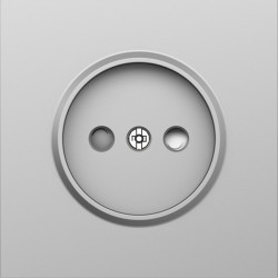 Donel S08 сталь накладка для розетки без заземления, со шторками 16A 250 В~,серия DB - фото