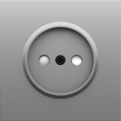 Donel S08 серый графит накладка для розетки без заземления, со шторками 16A 250 В~,серия DB - фото