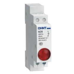 CHINT ND9-1/r красный, AC/DC230В (LED) (R) - фото